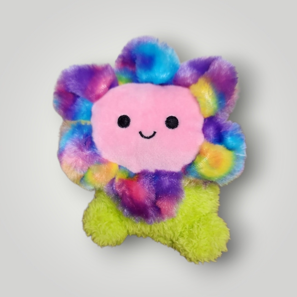 Kellytoy BumBumz 7.5" Groovy Bumz Faye the Tie Dye Flower plushie - Picture 8 of 8